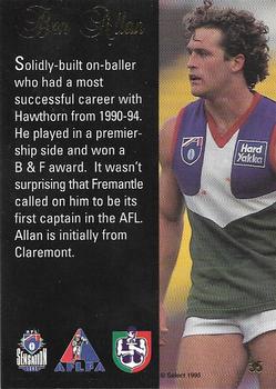 1995 Select AFL Sensation #35 Ben Allan Back